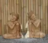  Product image 1 of the product “2 set buddha relax made from suar wood, 40cm Height ”